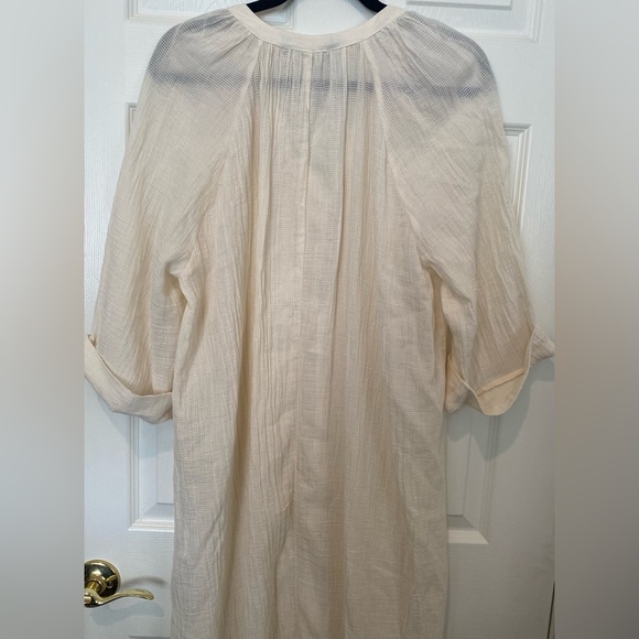 Zara Cream Textured Dress    NWOT - Picture 4 of 9